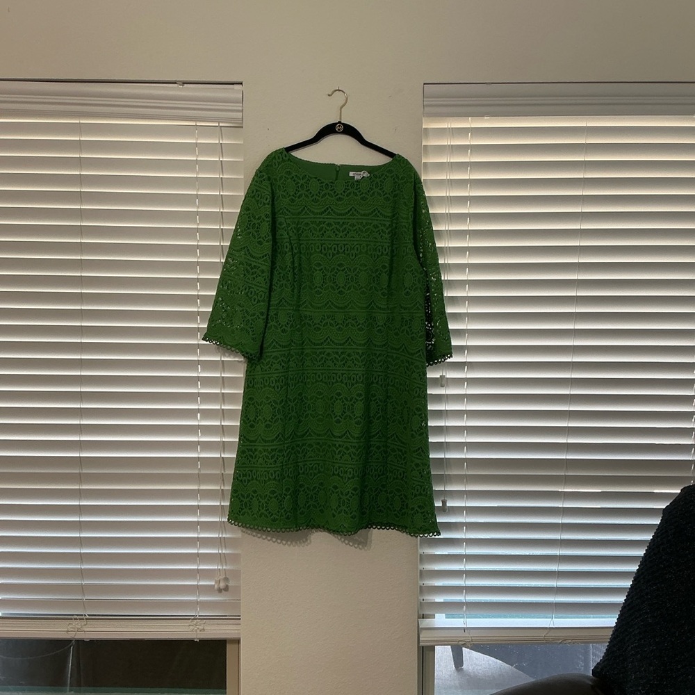Chico's Vibrant Green Lace Dress - Picture 10 of 11